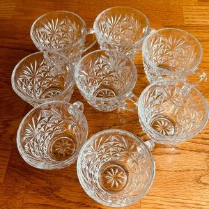 8 Glass Vintage Punch Cup